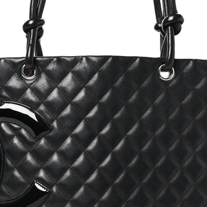 Chanel Calfskin Quilted Large Cambon Tote Black 8 of 12