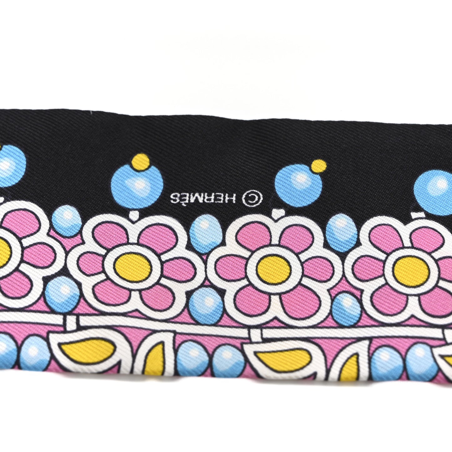 Silk Parures Des Maharajas Twilly Ciel Black Rose Vif