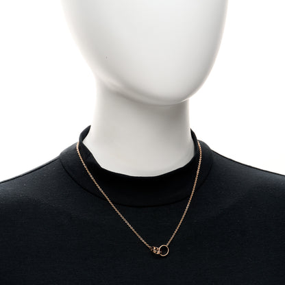 Cartier 18K Pink Gold Interlocking LOVE Necklace 2 of 5