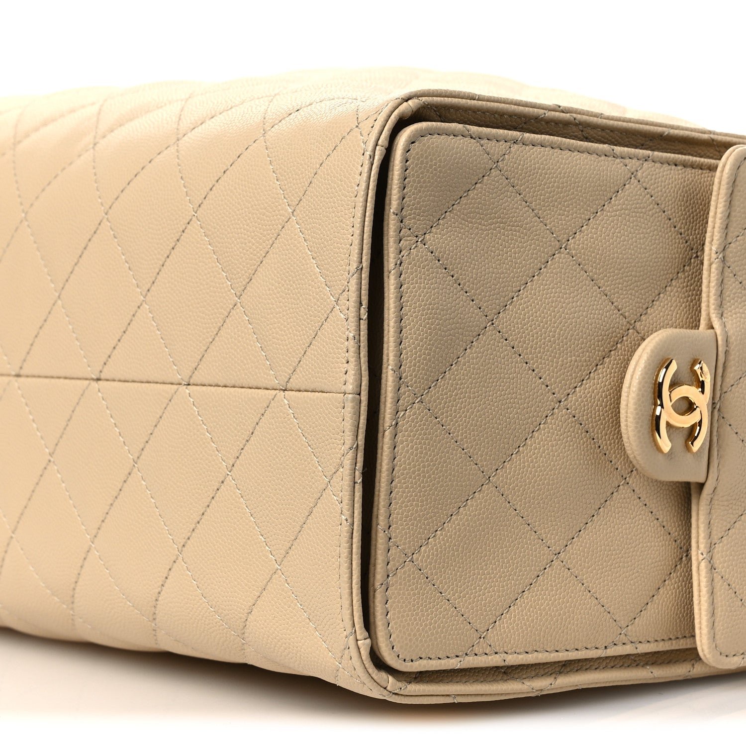 Chanel Caviar Quilted Medium Chanel 25 Handbag Beige 11 of 14