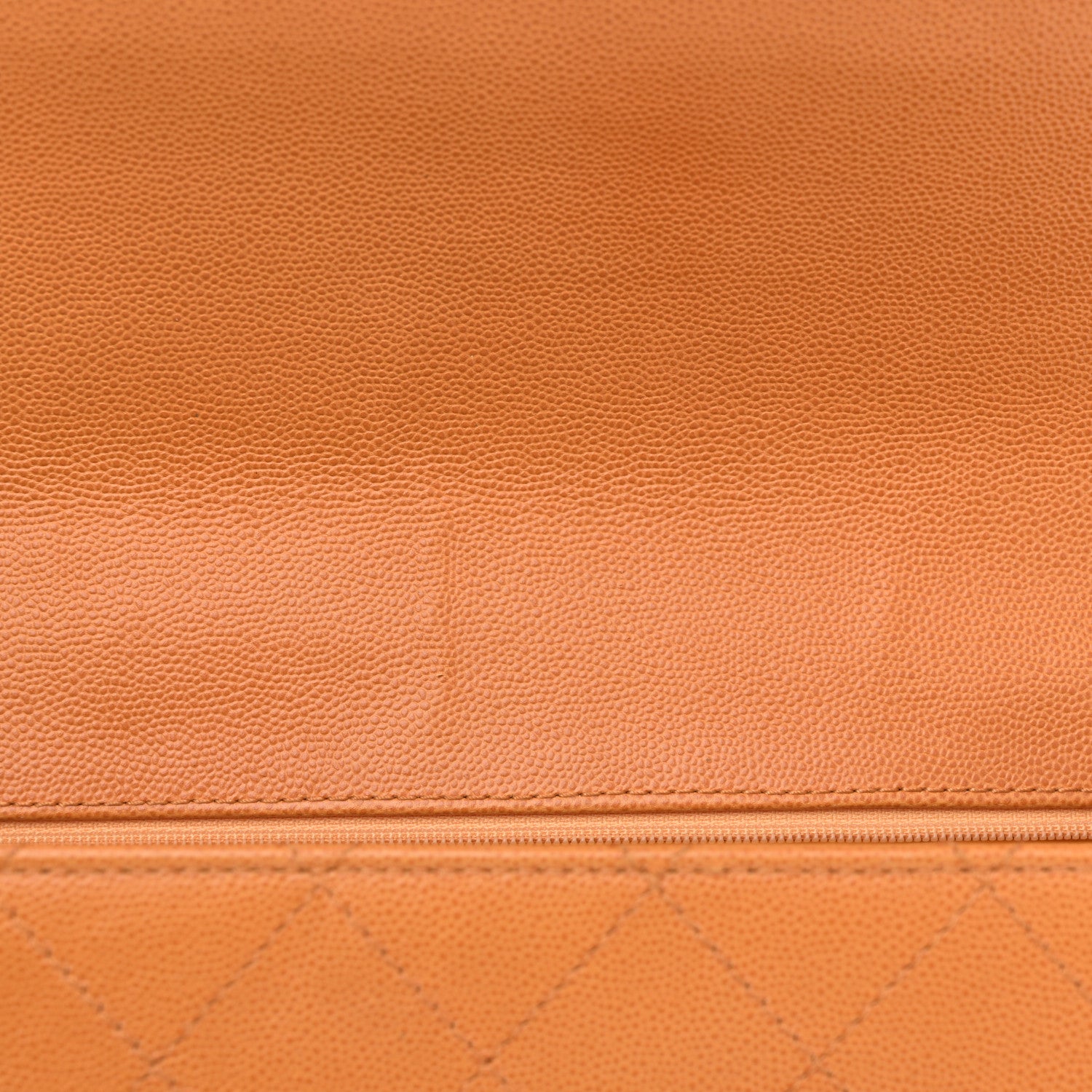 Chanel Caviar Stitched Jumbo Single Flap Orange 12 of 12
