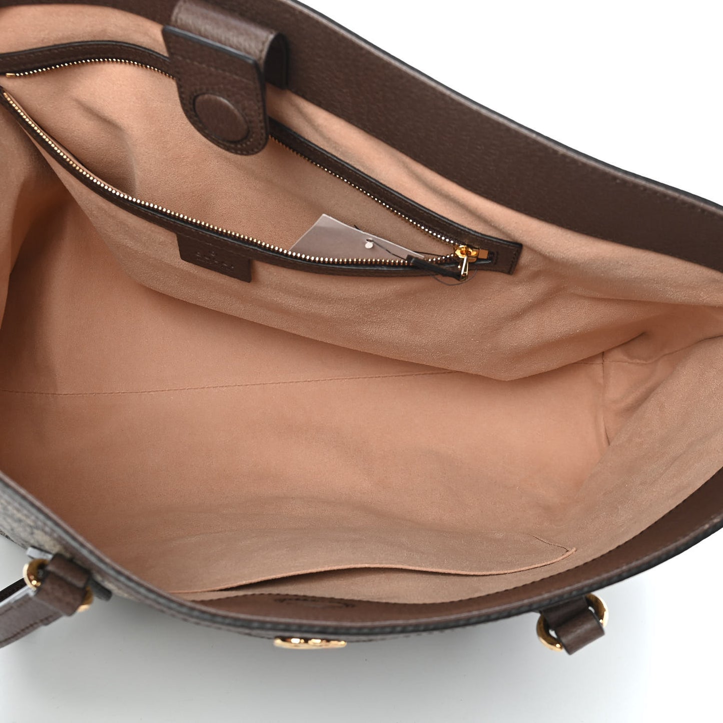 GG Supreme Monogram Medium Ophidia Shopping Tote Brown