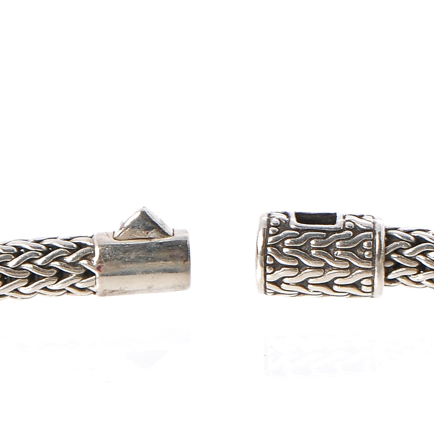 Sterling Silver Bamboo Heart Charm Bracelet