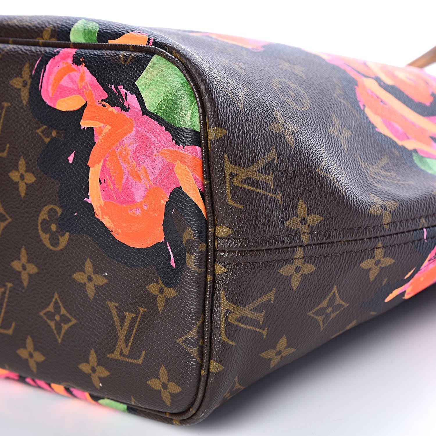 Louis Vuitton Monogram Roses Neverfull MM 17 of 17