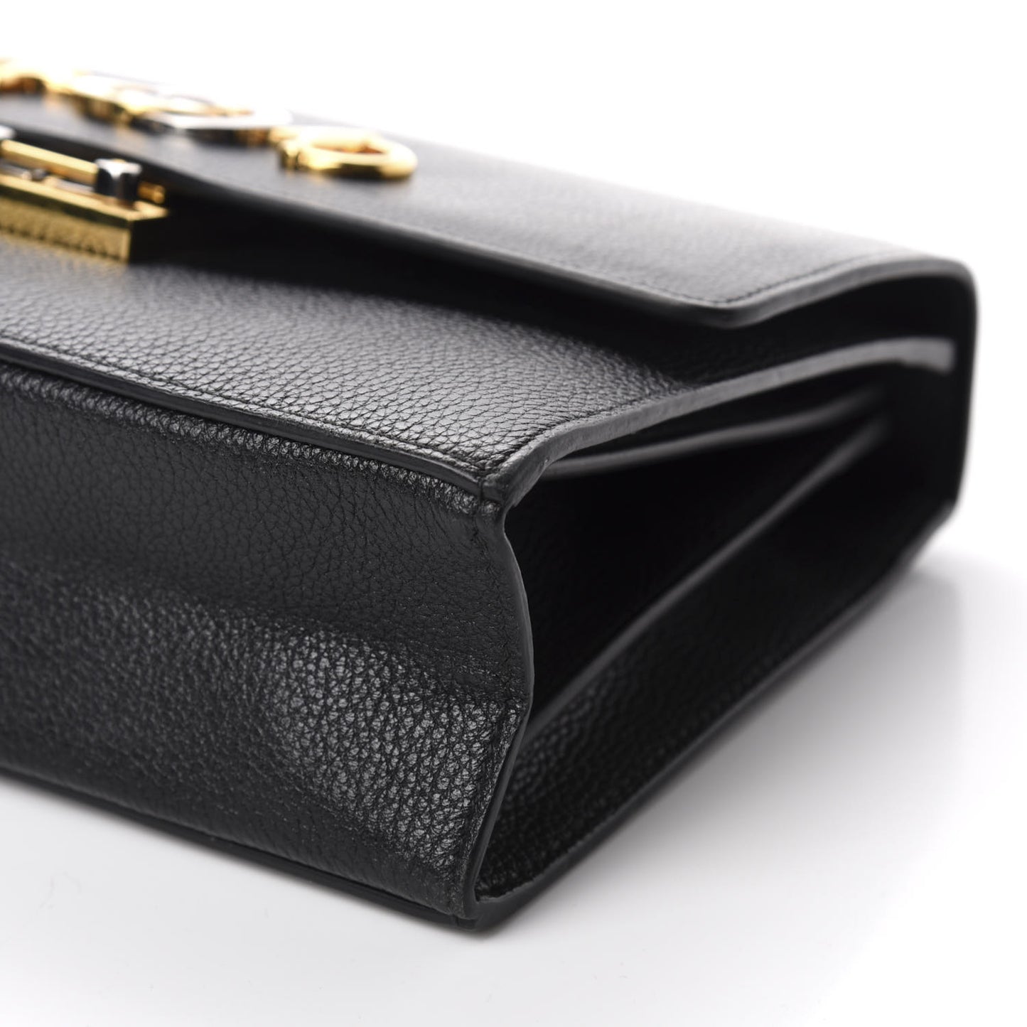 Grainy Calfskin Small Zumi Shoulder Bag Black