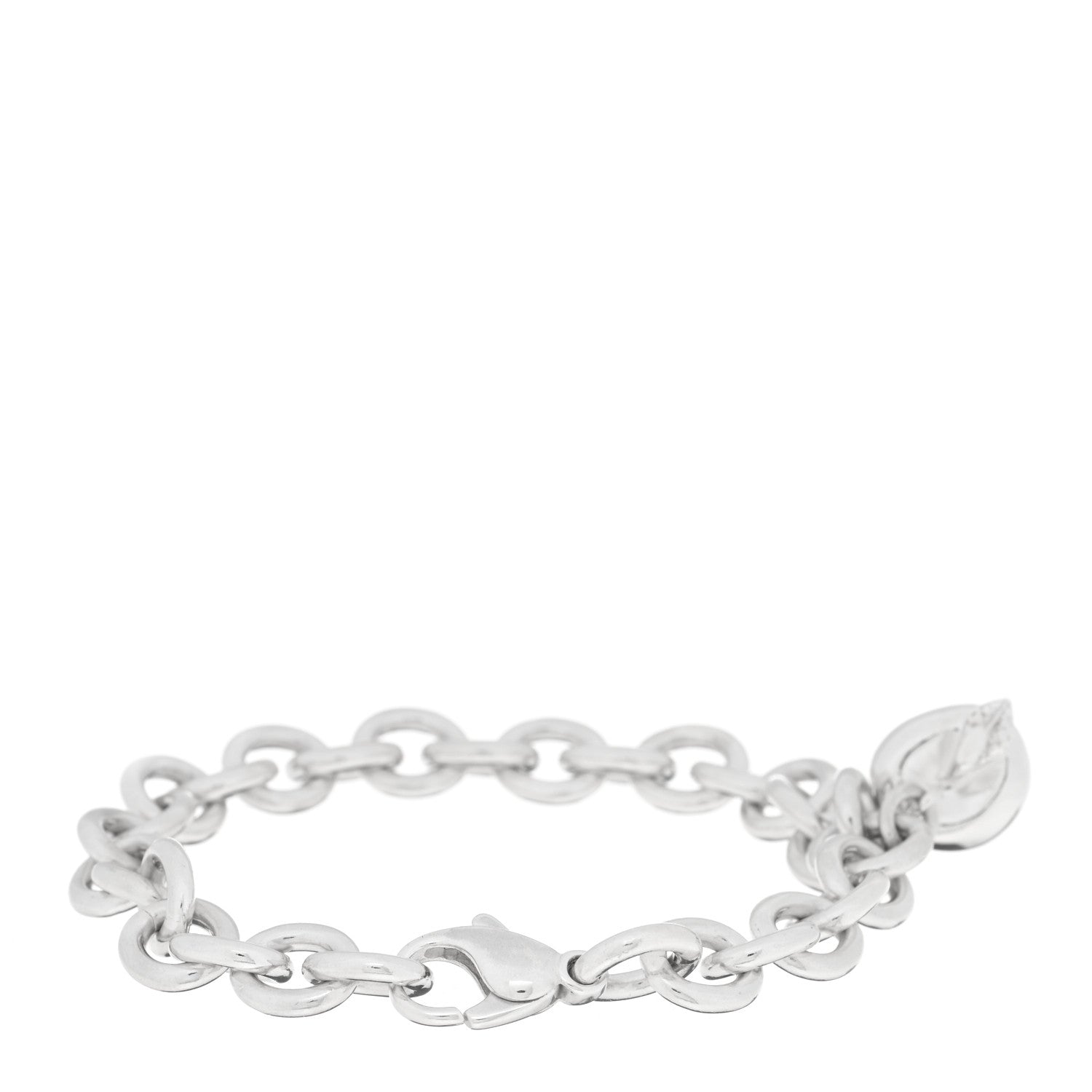 Tiffany Sterling Silver Apple Charm Bracelet 2 of 3