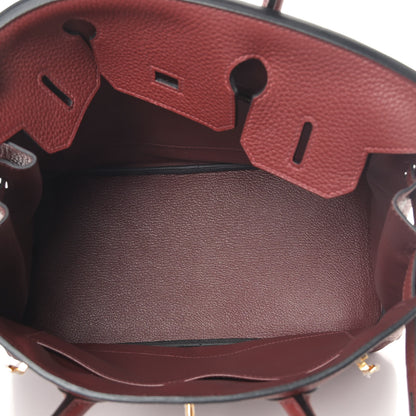Hermes Taurillon Clemence Birkin 30 Rouge H 4 of 8
