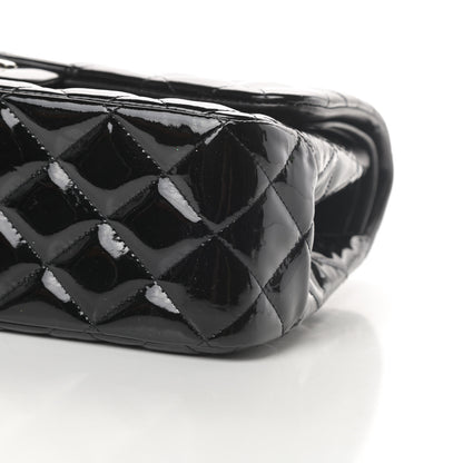 Chanel Patent Quilted Jumbo Double Flap Black 10 of 15