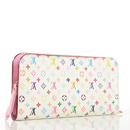 Louis Vuitton Monogram Multicolor Insolite Wallet White Litchi 3 of 7