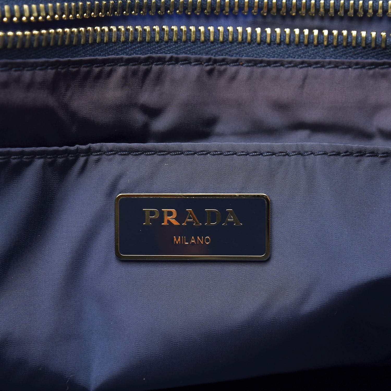 Prada Tessuto Nylon Saffiano Floral Print Tote Bluette Dis Primule 5 of 9