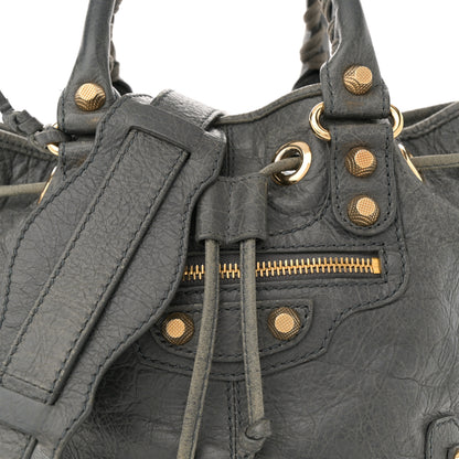 Balenciaga Agneau Giant 12 Gold Hardware Mini Pompon Gris Tarmac 9 of 15