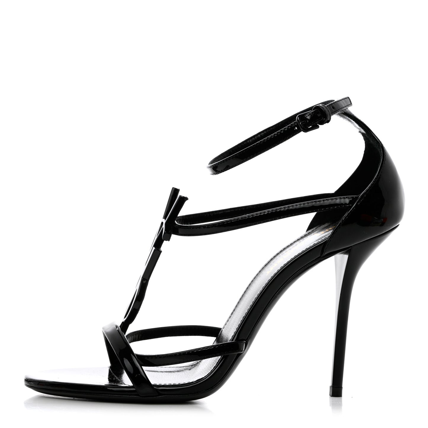 Patent Cassandra 100 Ankle Strap Sandals 37.5 Black