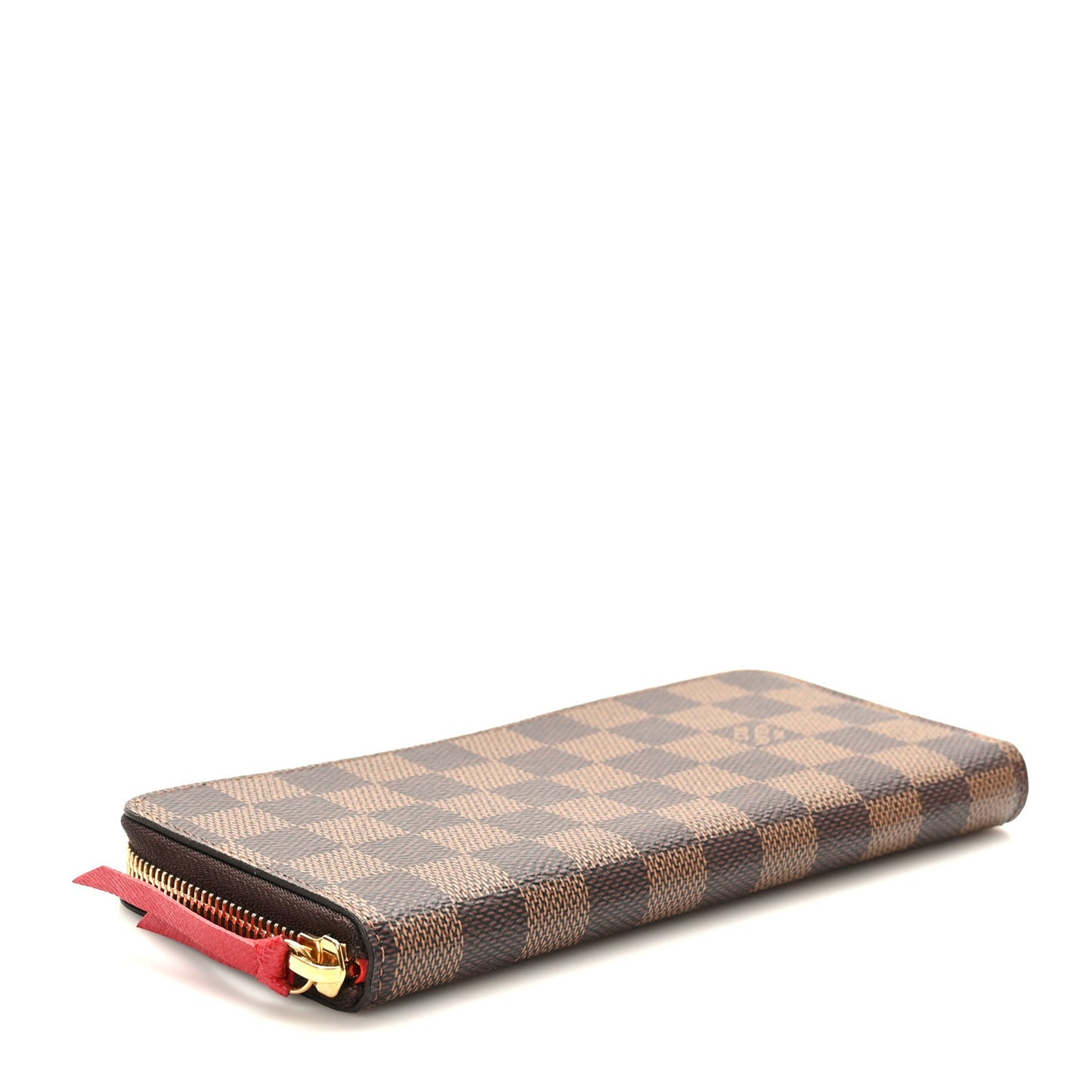 Damier Ebene Clemence Wallet Cherry