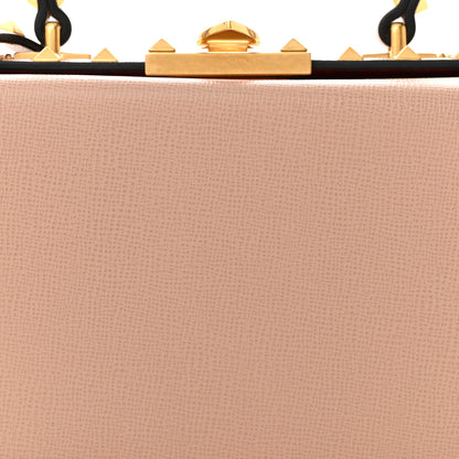 Valentino Garavani Grainy Calfskin Rockstud Alcove Box Top-Handle Bag Rose Cannelle 7 of 11