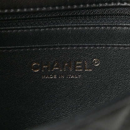 Chanel Lambskin Quilted Mini Rectangular Flap Black 7 of 12