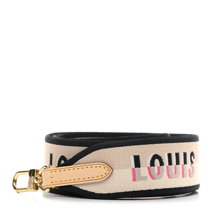 Louis Vuitton Jacquard Speedy Bandouliere 20 Shoulder Strap Black 1 of 4