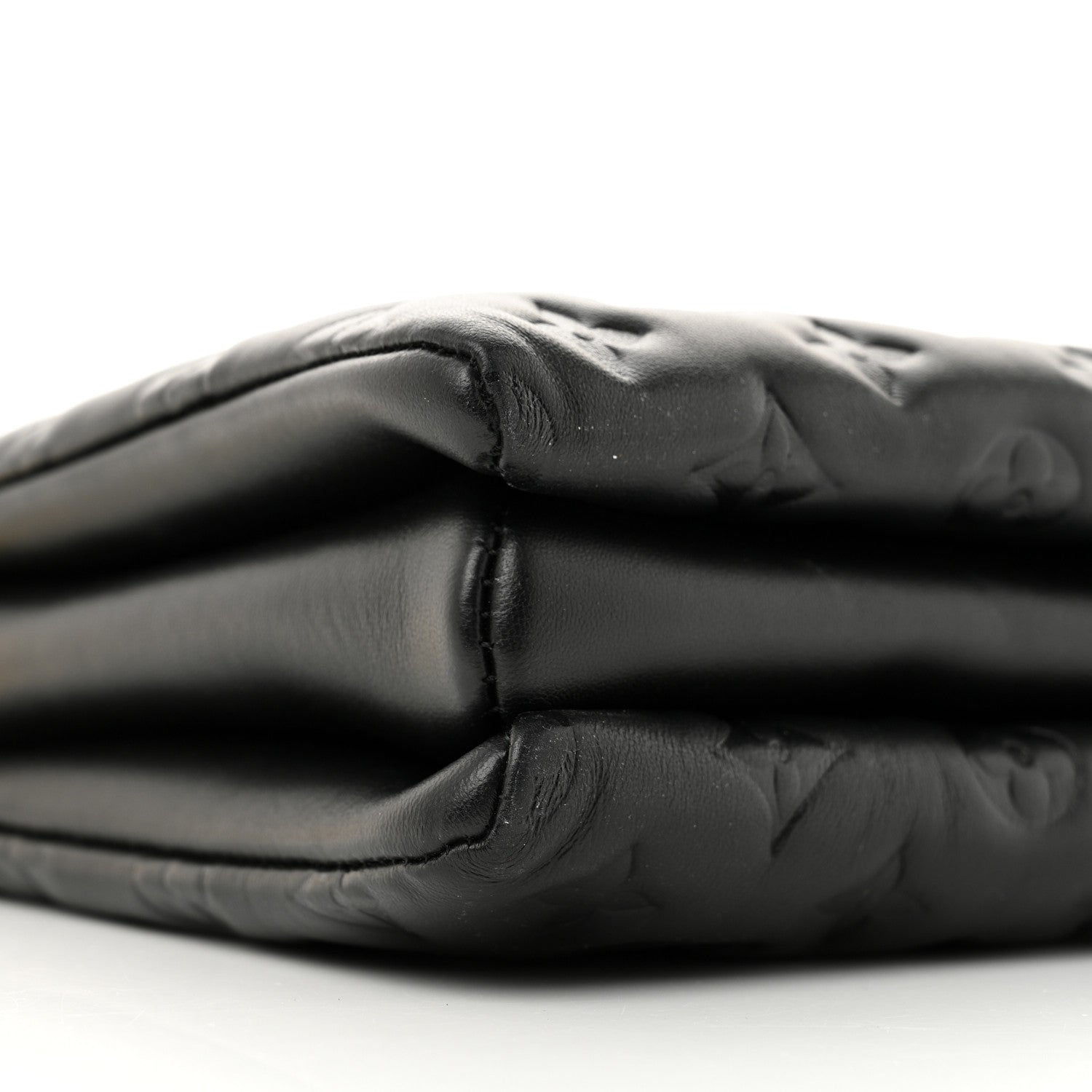 Louis Vuitton Lambskin Embossed Monogram Coussin PM Black 10 of 12
