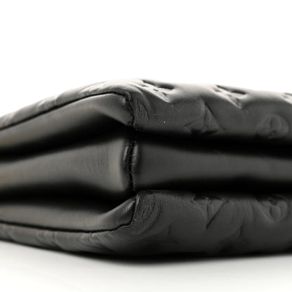 Louis Vuitton Lambskin Embossed Monogram Coussin PM Black 10 of 12