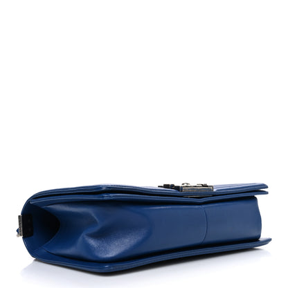 Chanel Lambskin Quilted Medium Boy Flap Blue 4 of 10