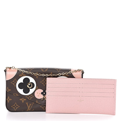 Louis Vuitton Monogram Valentine Dog Pochette Felicie Chain Wallet 3 of 11