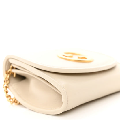 Gucci Roxy Calfskin Medium Blondie Chain Wallet Mystic White 8 of 9