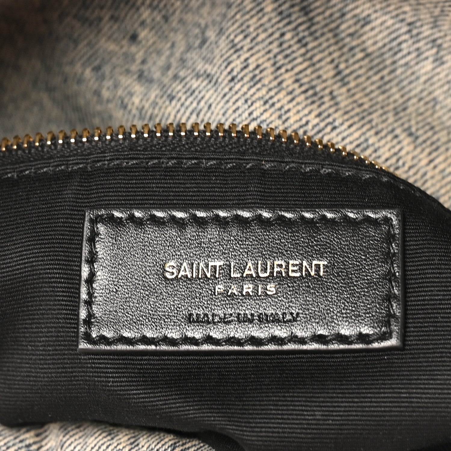 Saint Laurent Denim Quilted Medium Loulou Puffer Monogram Chain Satchel Azur 6 of 10