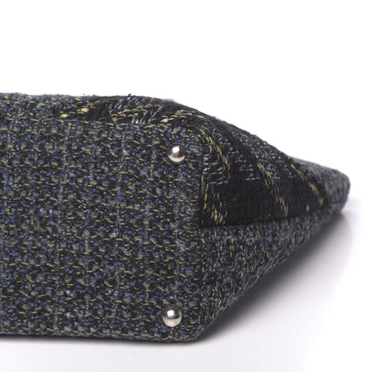 Chanel Tweed Quilted Large Cambon Tote Blue 10 of 10