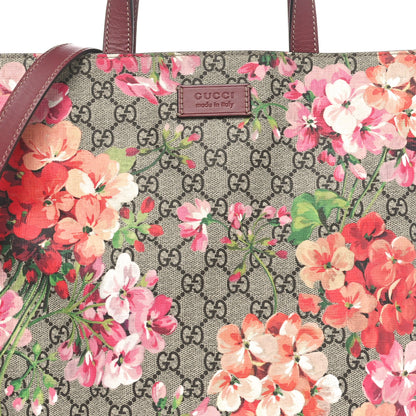 Gucci Soft GG Supreme Monogram Blooms Vertical Tote Beige Multicolor Dry Rose 8 of 10