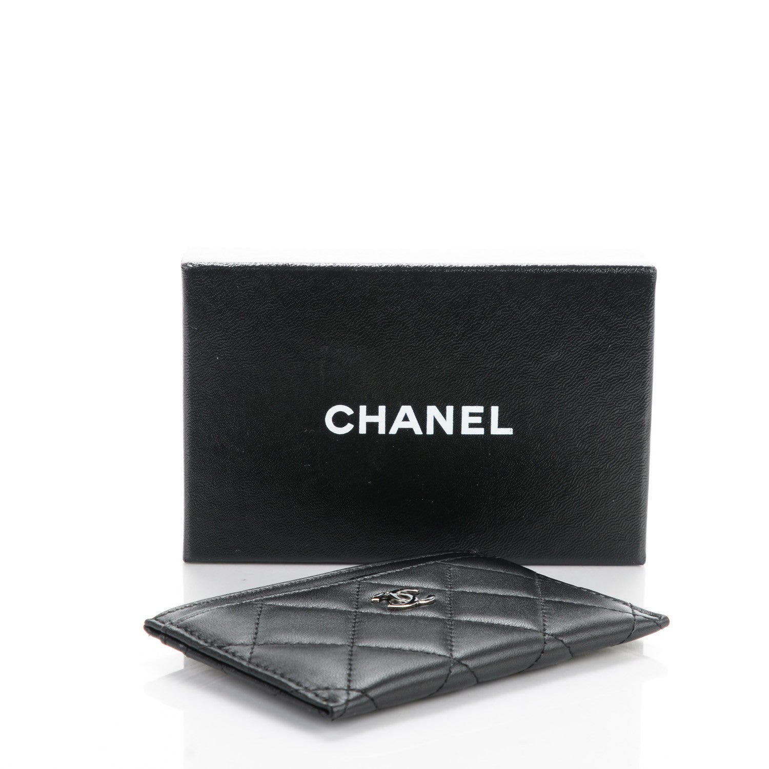 Chanel Lambskin Quilted Card Holder Black 4 of 8