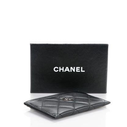 Chanel Lambskin Quilted Card Holder Black 4 of 8