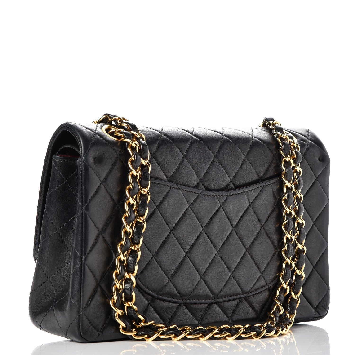 Chanel Lambskin Quilted Medium Double Flap Black 4 of 9