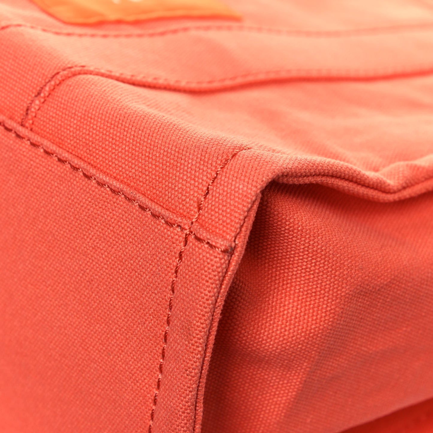 Cotton Canvas Medium The Traveler Tote Bag Orange