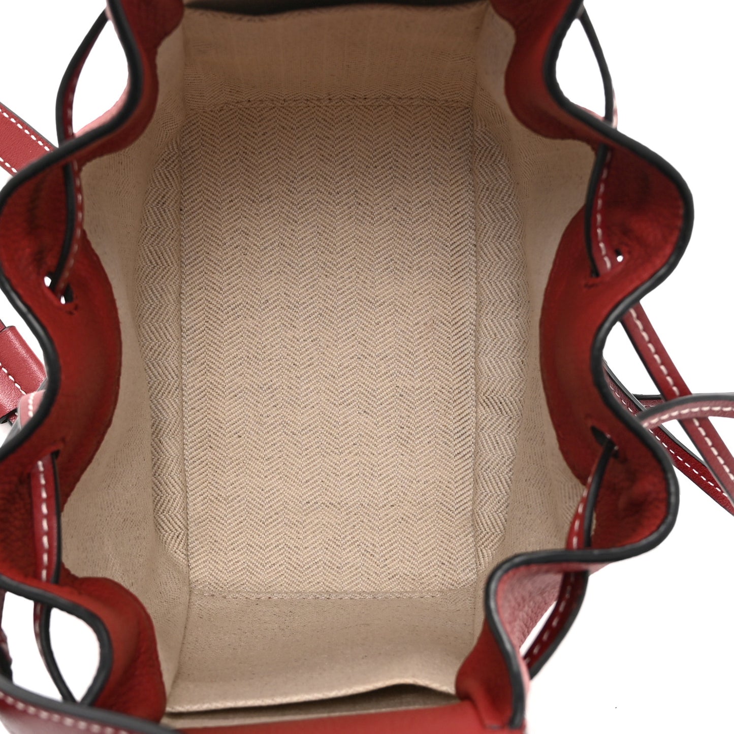 Soft Grained Calfskin Mini Hammock Shoulder Bag Dark Red