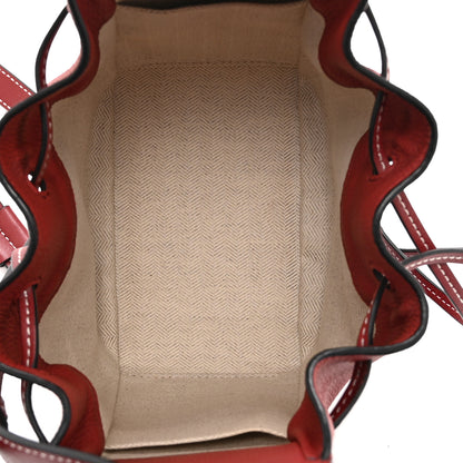Loewe Soft Grained Calfskin Mini Hammock Shoulder Bag Dark Red 5 of 10