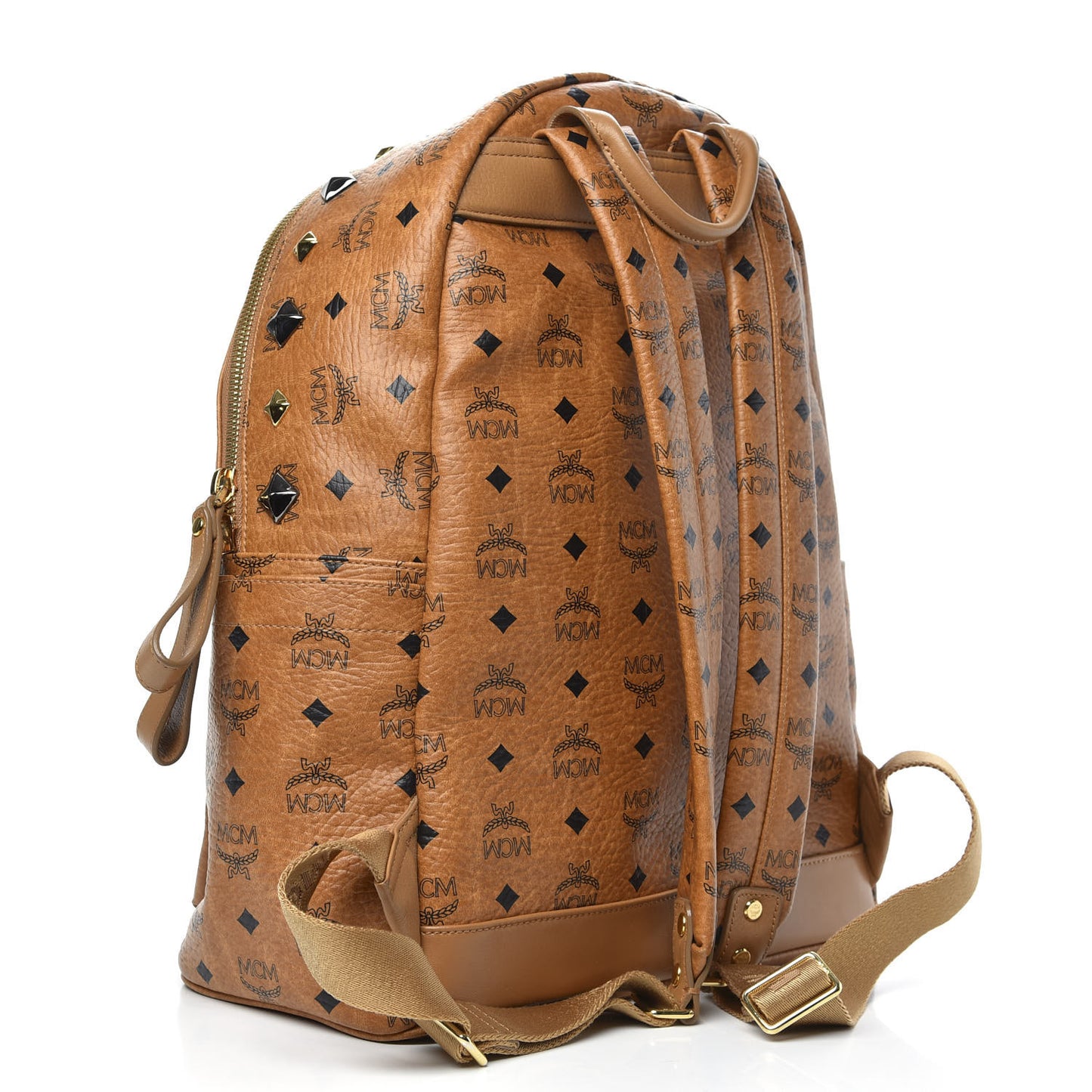 Visetos Studded Medium Stark M Backpack Cognac