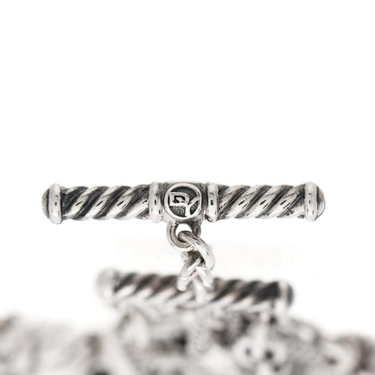 David Yurman Sterling Silver Pearl Hematine Agate Moonstone Bijoux Multi Strand Bracelet 4 of 4