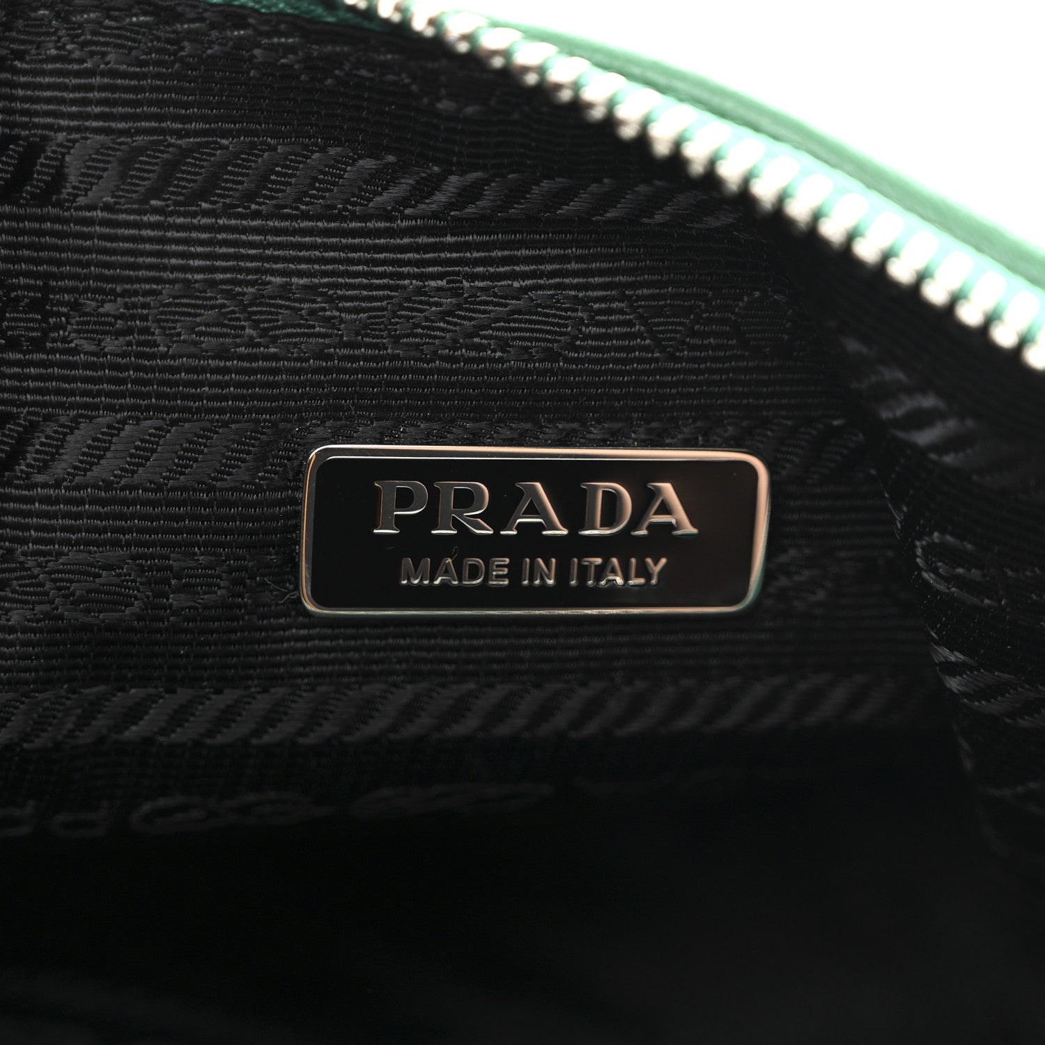 Prada Grace Lux Triangle Logo Embossed Triangle Wristlet Pouch Mango 6 of 10