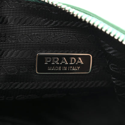 Prada Grace Lux Triangle Logo Embossed Triangle Wristlet Pouch Mango 6 of 10