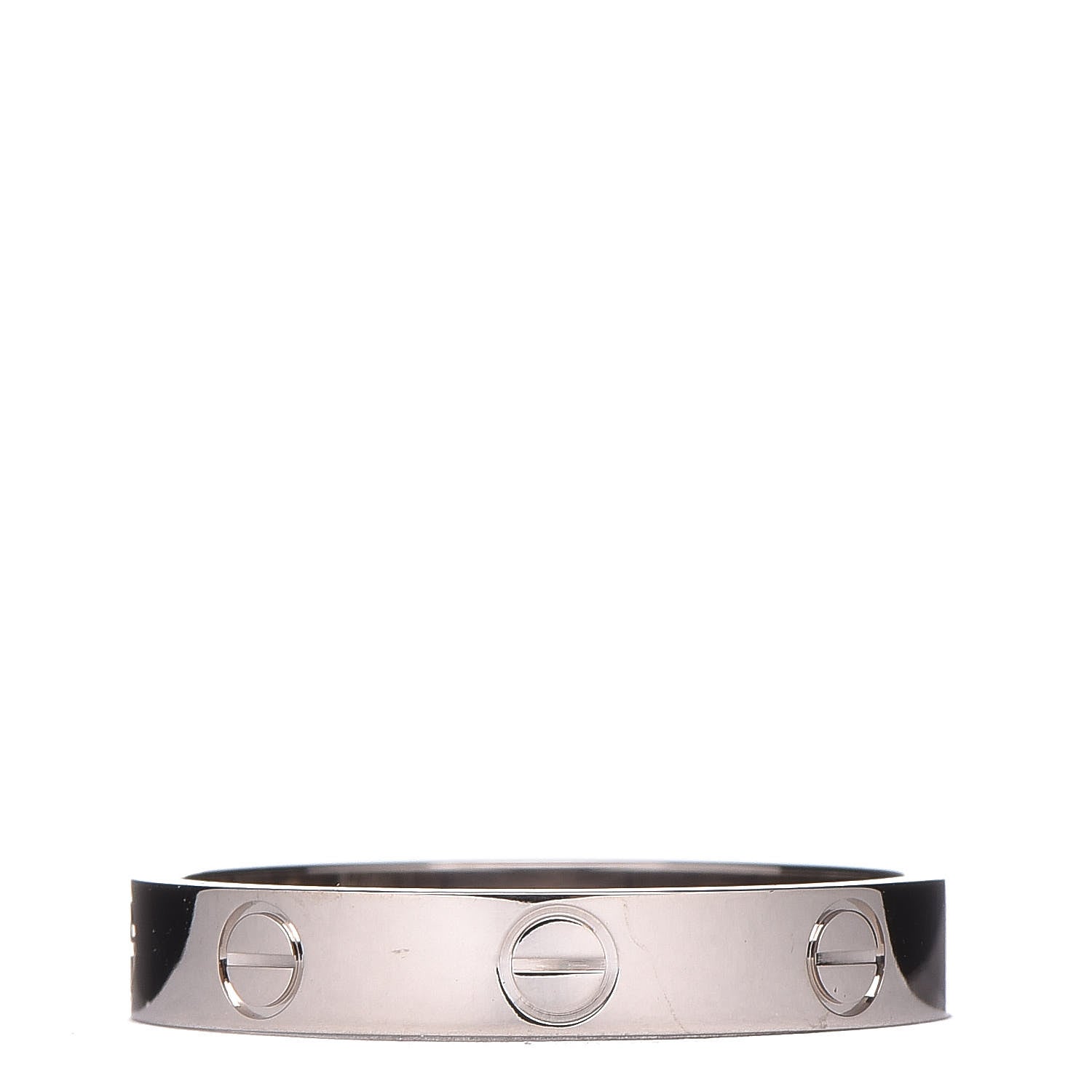 Cartier 18K White Gold 3.5mm LOVE Wedding Band Ring 58 8.25 3 of 6