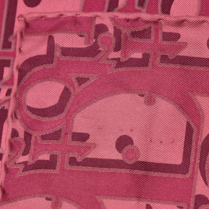 Christian Dior Silk Monogram Scarf Pink 3 of 4