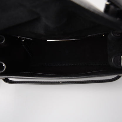 Valentino Garavani Craquele Calfskin Small My Rockstud Frame Bag Black 5 of 6