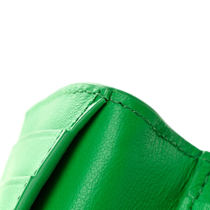 Bottega Veneta Calfskin Intrecciato Flap Card Case Parakeet 9 of 13