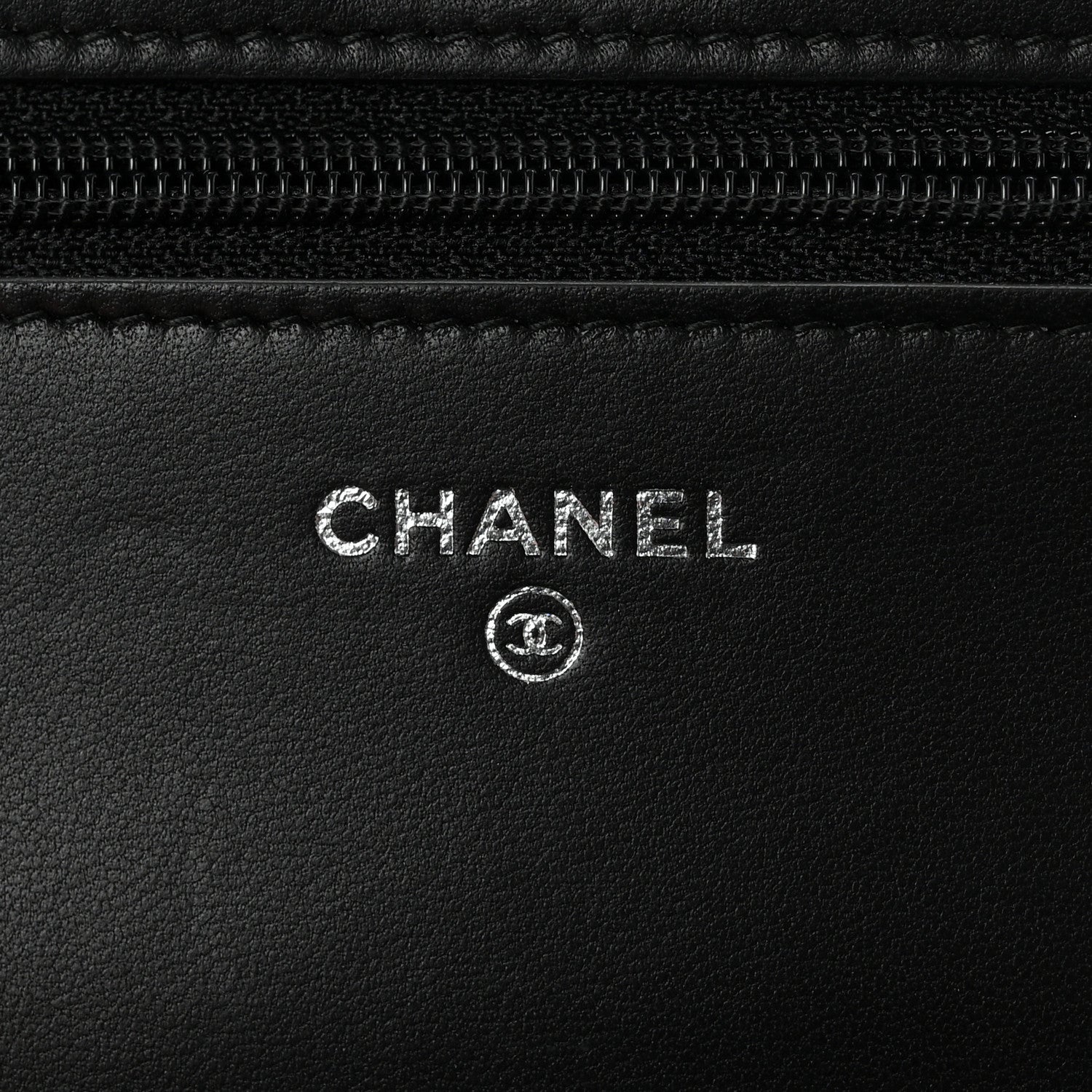 Chanel Snakeskin Wallet On Chain WOC Black Red 6 of 13