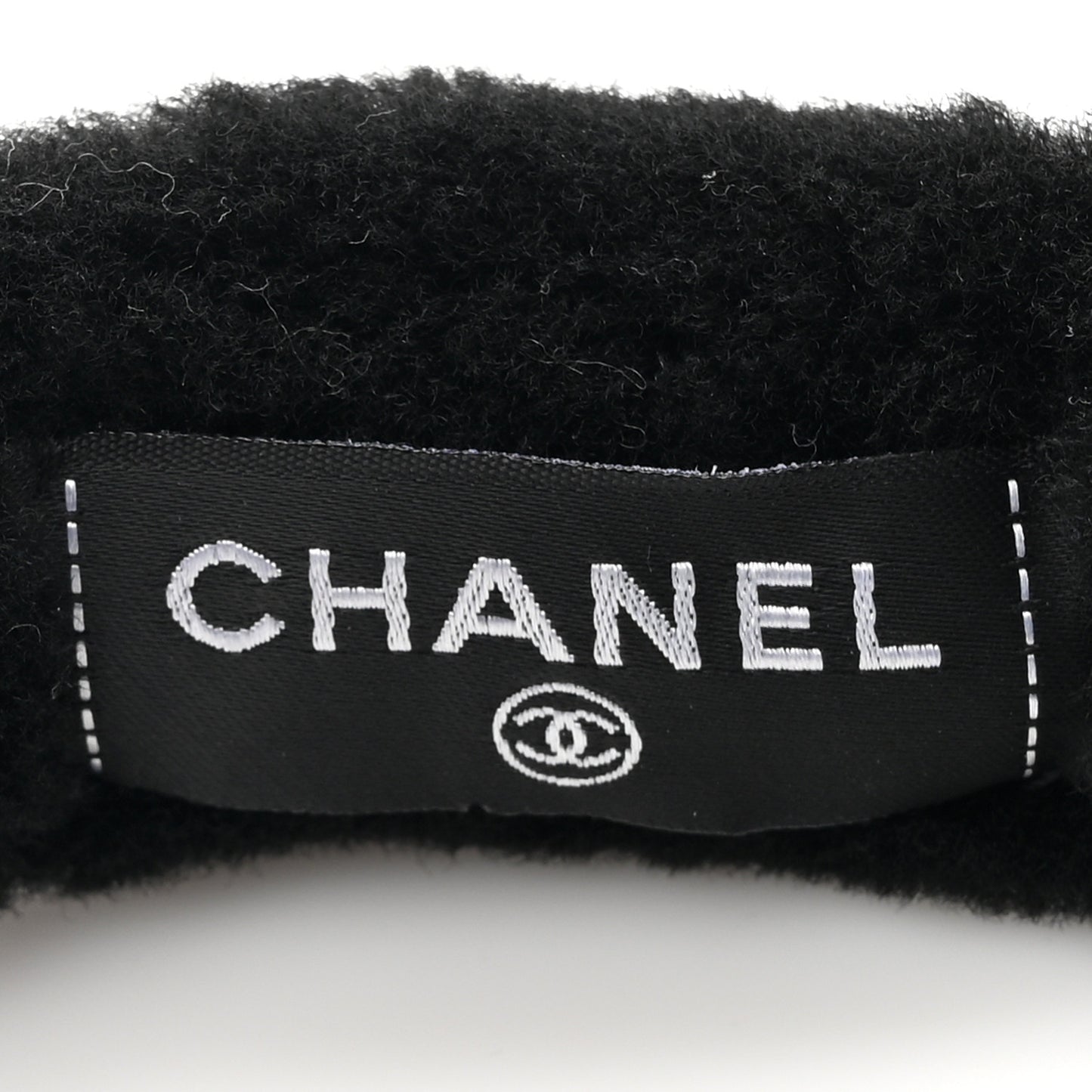 Shearling CC Ear Muffs Black