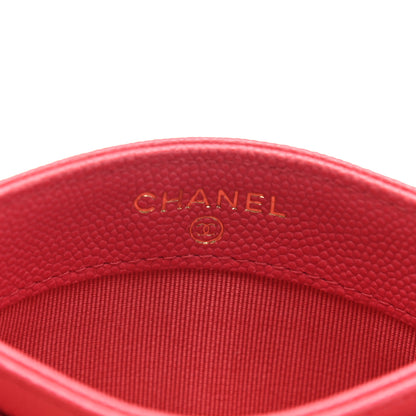 Chanel Caviar Quilted Card Holder Pink 6 of 8