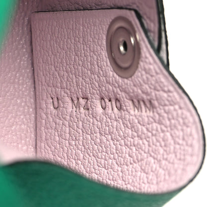 Hermes Chevre Mysore Verso Calvi Duo Card Case Menthe Rose Sakura 9 of 12