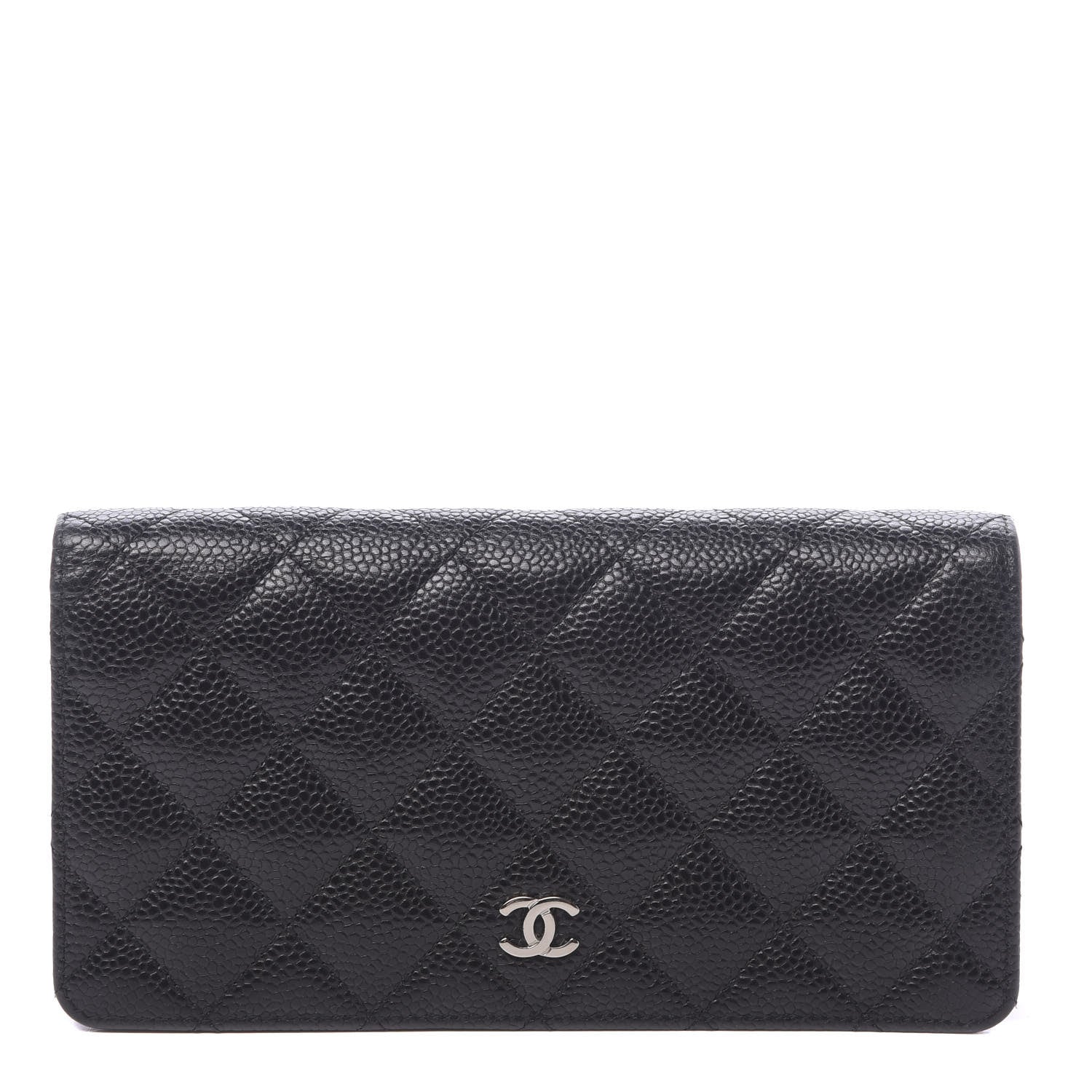 Chanel Caviar Quilted Yen Wallet Black 1 of 9