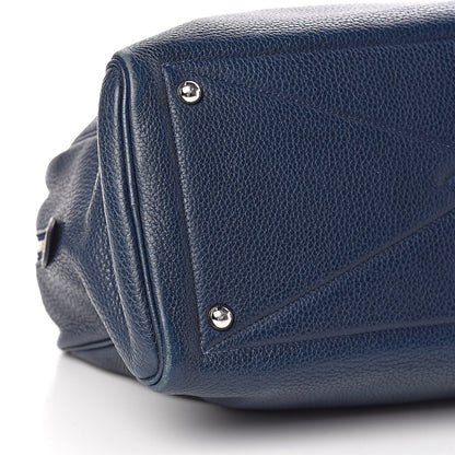 Hermes Taurillon Clemence Victoria II 35 Bleu De Malte 8 of 9
