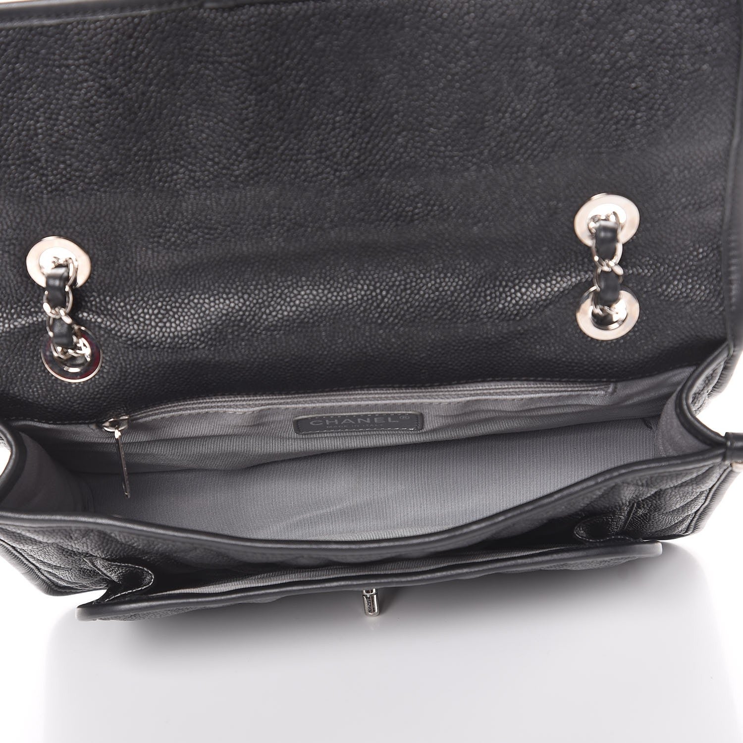 Chanel Caviar Quilted Medium French Riviera Flap Black 6 of 8