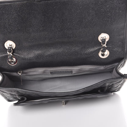 Chanel Caviar Quilted Medium French Riviera Flap Black 6 of 8